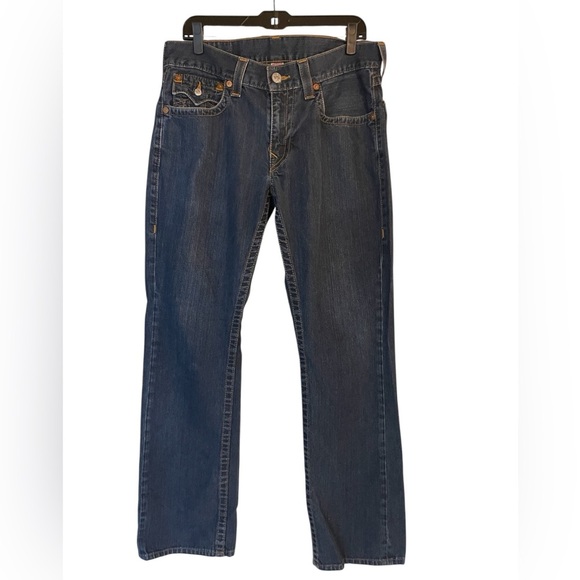 True Religion Men's Straight Leg Flap Pocket Jeans Size 33 - Picture 2 of 6